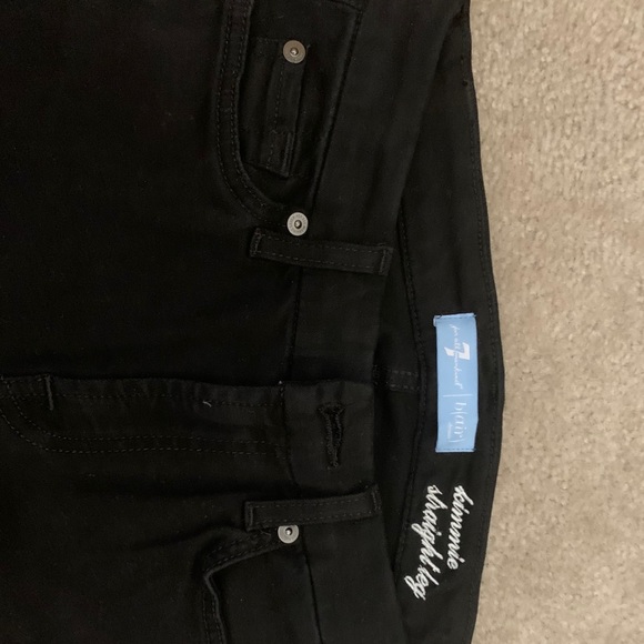 COPY - COPY - 7 for all mankind black jeans - Picture 1 of 4